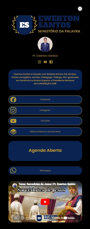 Mini site profissional pessoal