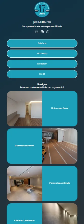 Mini site de empresa de pintura